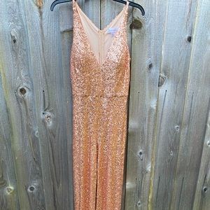 Gold Sequin Jumpsuit